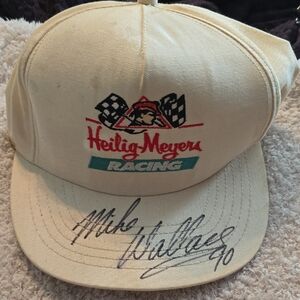 Autographed Mike Wallace Heilig-Meyers Racing Embroidered Baseball Cap